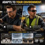 Photochromic Safety Glasses – Indoor & Outdoor Impact Protection