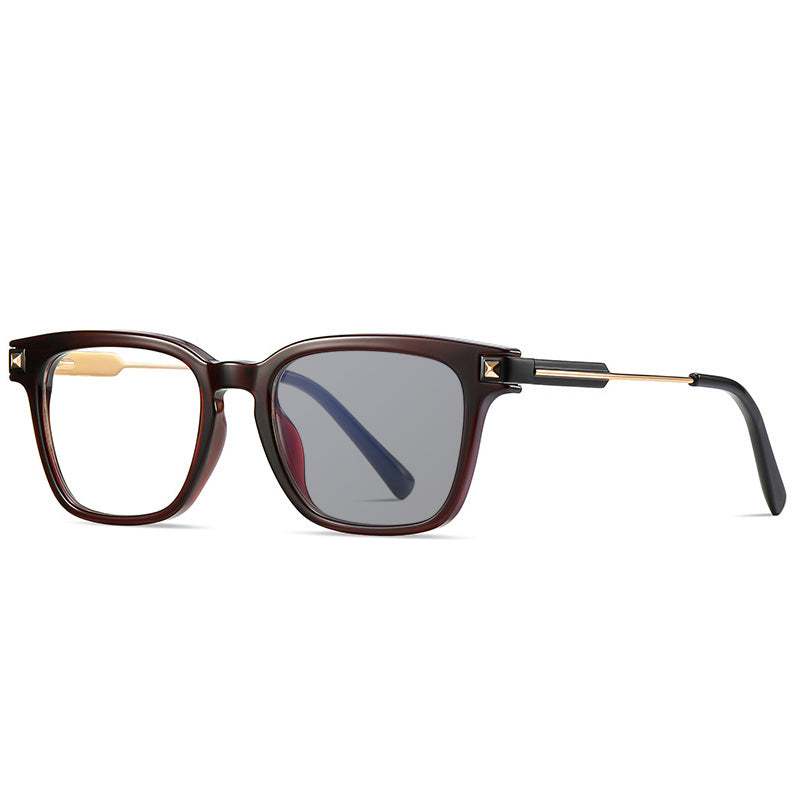 SQUARE METAL COLOR-CHANGING MULTIFOCAL READING GLASSES