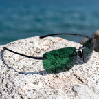 AeroFit RX052 Rimless Polarized Sunglasses | UV400