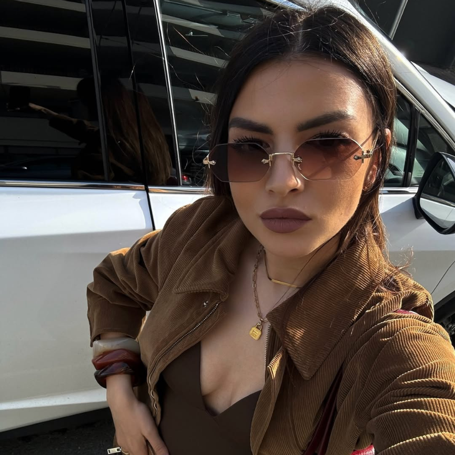 Huncho| Geometric Rimless Sunglasses