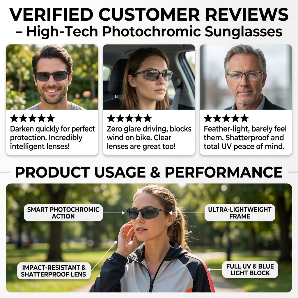 Smart Vision Glasses – Anti-Glare UV Protection