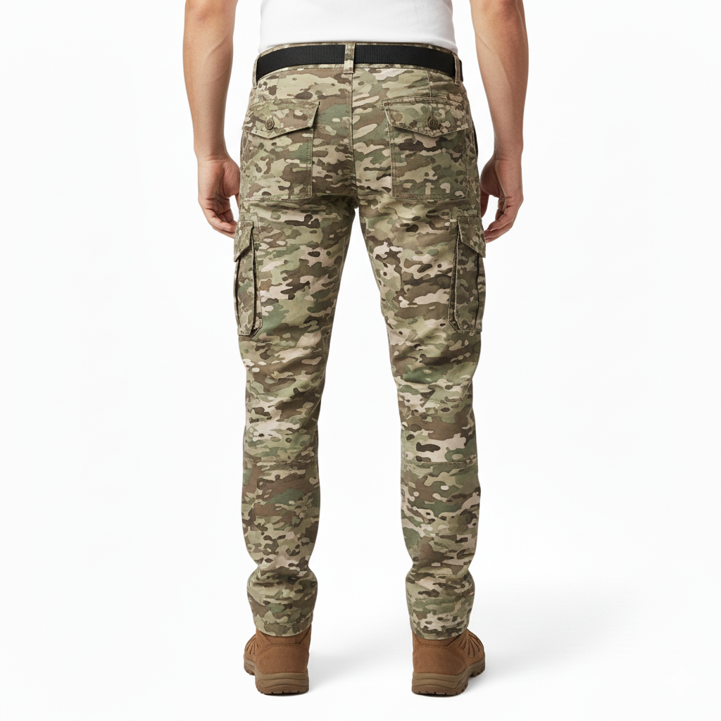 Multi-Cam Military Style Cargo Pants