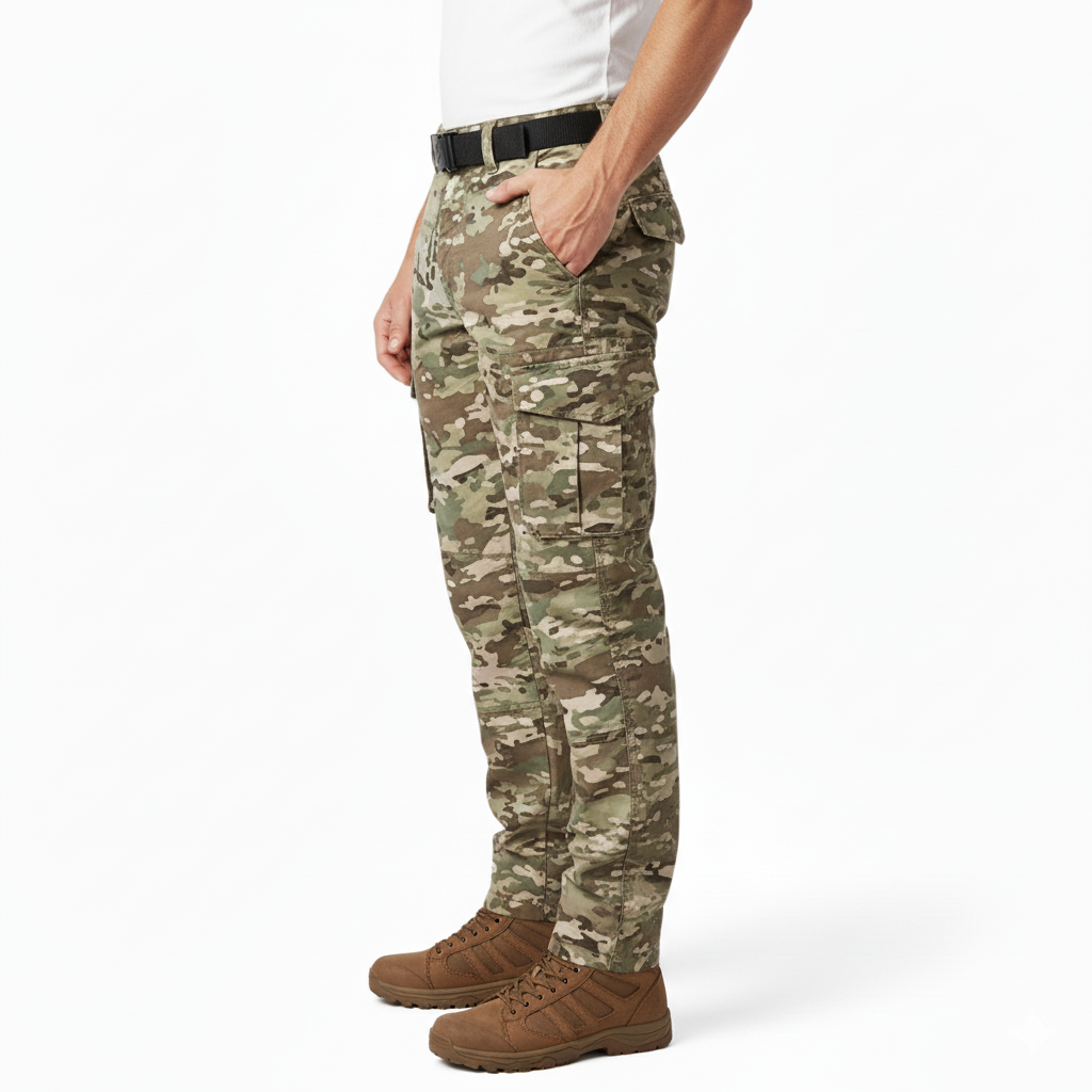 Multi-Cam Military Style Cargo Pants