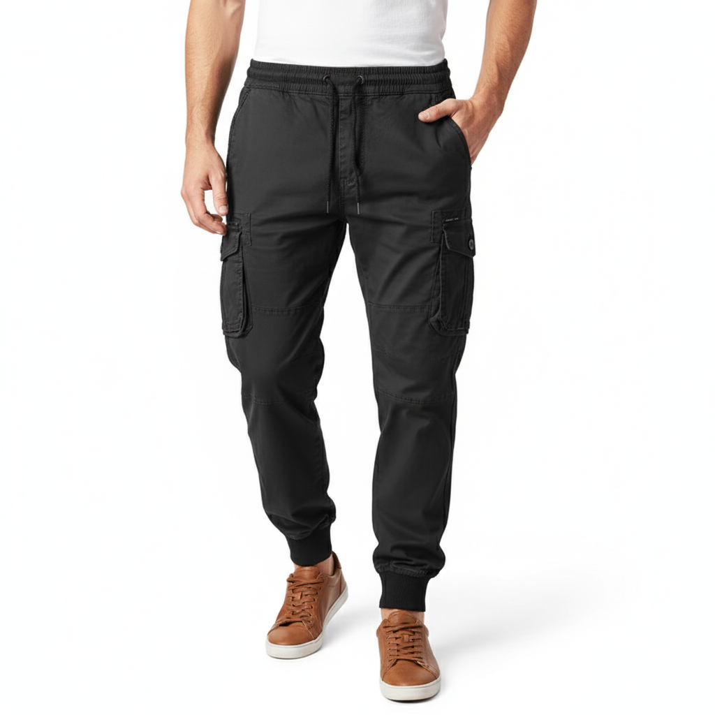 Durable Men's Tapered Cargo Joggers