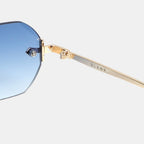 Huncho| Geometric Rimless Sunglasses