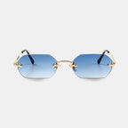 Huncho| Geometric Rimless Sunglasses