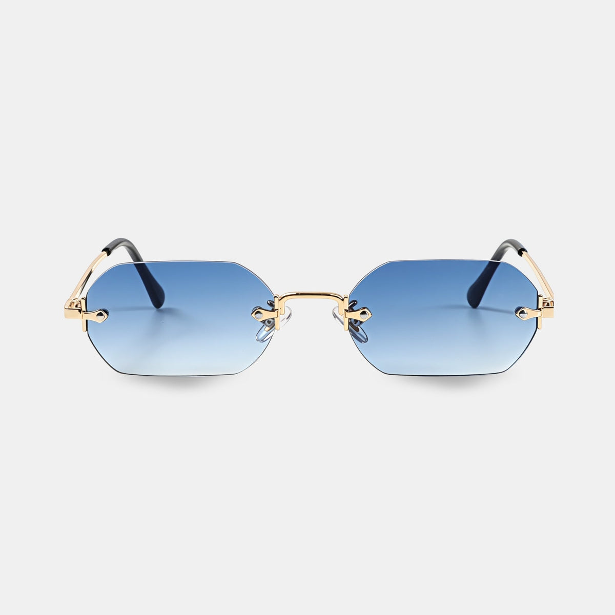 Huncho| Geometric Rimless Sunglasses