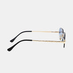 Huncho| Geometric Rimless Sunglasses