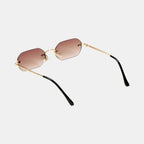 Huncho| Geometric Rimless Sunglasses