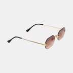 Huncho| Geometric Rimless Sunglasses