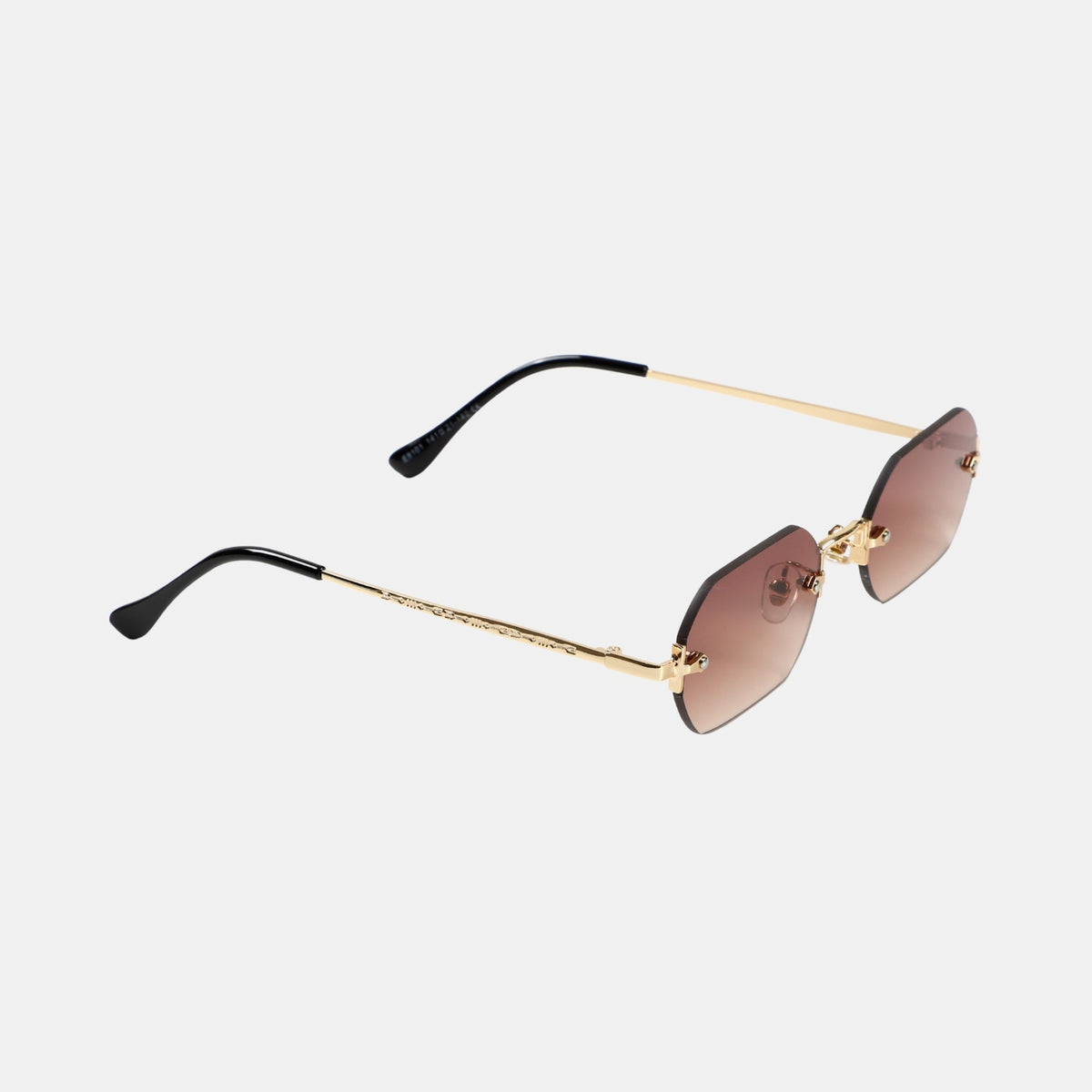 Huncho| Geometric Rimless Sunglasses