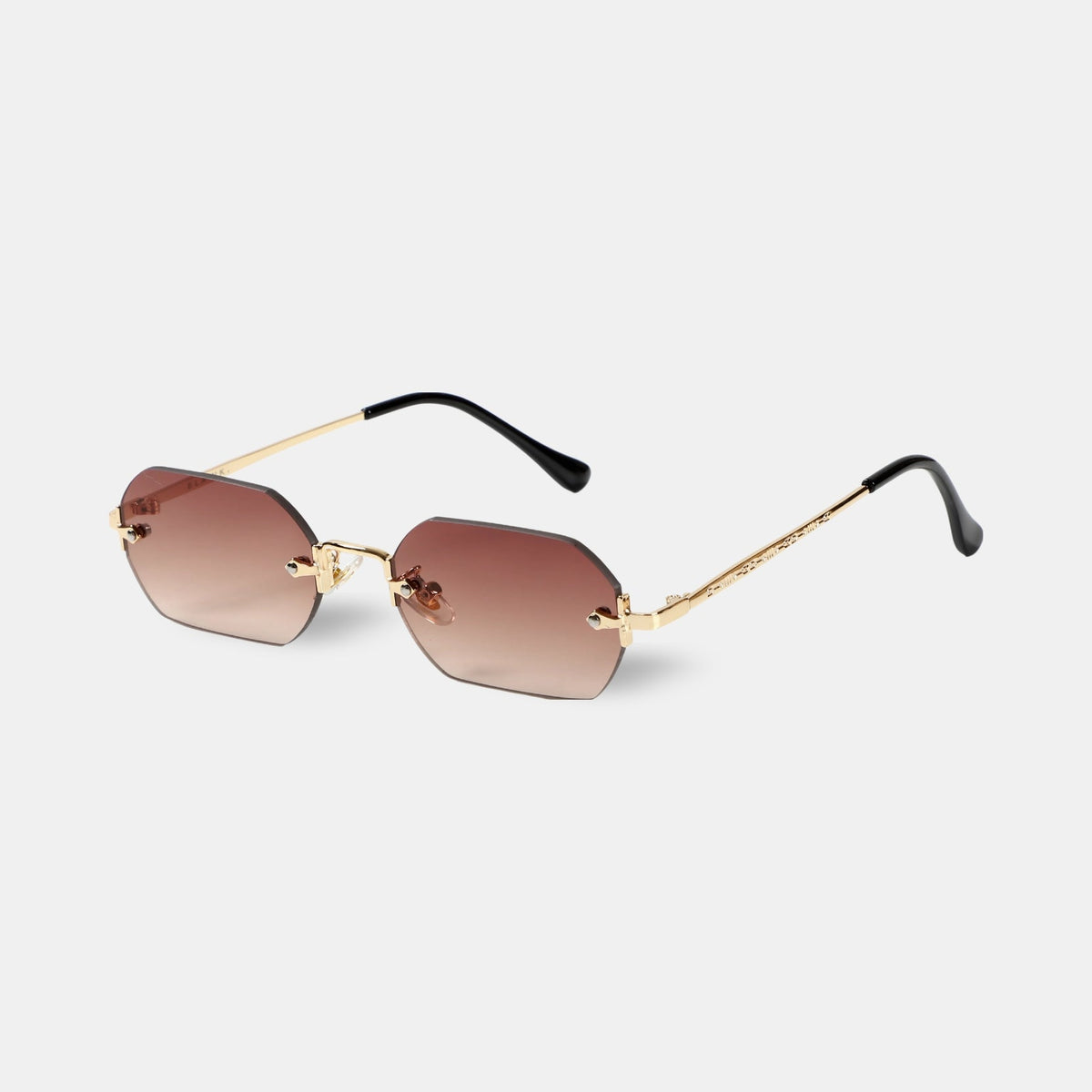Huncho| Geometric Rimless Sunglasses