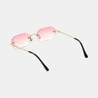 Huncho| Geometric Rimless Sunglasses