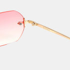 Huncho| Geometric Rimless Sunglasses