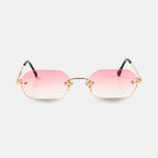 Huncho| Geometric Rimless Sunglasses