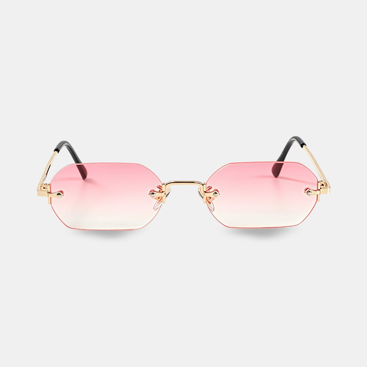 Huncho| Geometric Rimless Sunglasses