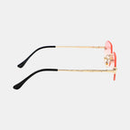 Huncho| Geometric Rimless Sunglasses
