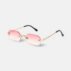 Huncho| Geometric Rimless Sunglasses