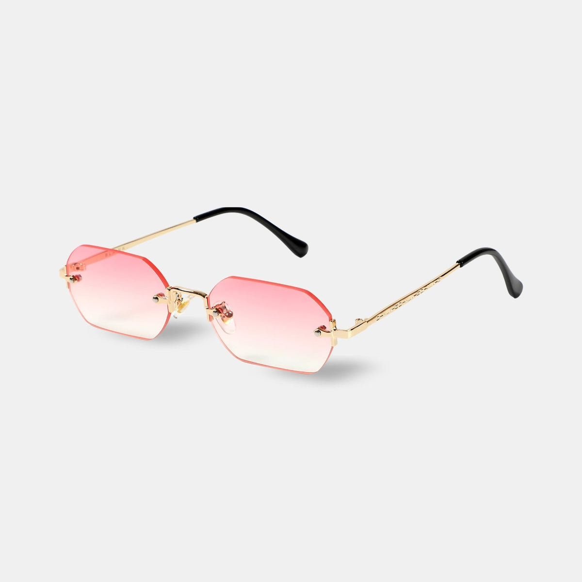 Huncho| Geometric Rimless Sunglasses