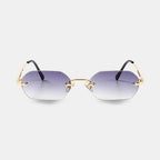 Huncho| Geometric Rimless Sunglasses