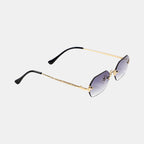 Huncho| Geometric Rimless Sunglasses