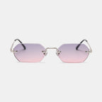 Huncho| Geometric Rimless Sunglasses