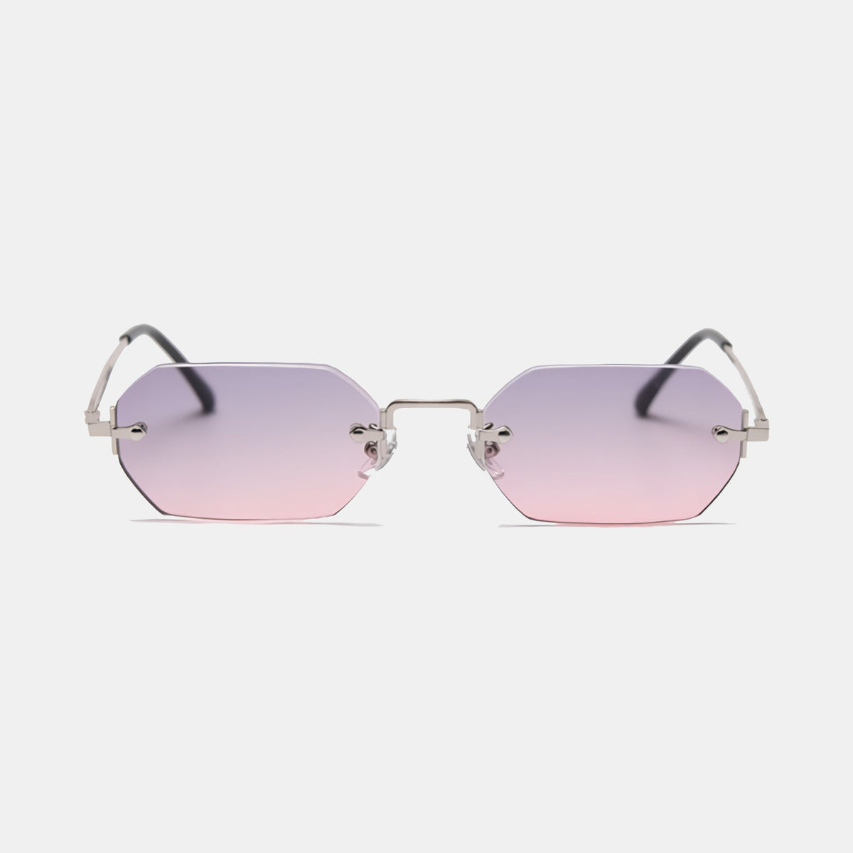 Huncho| Geometric Rimless Sunglasses