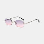Huncho| Geometric Rimless Sunglasses