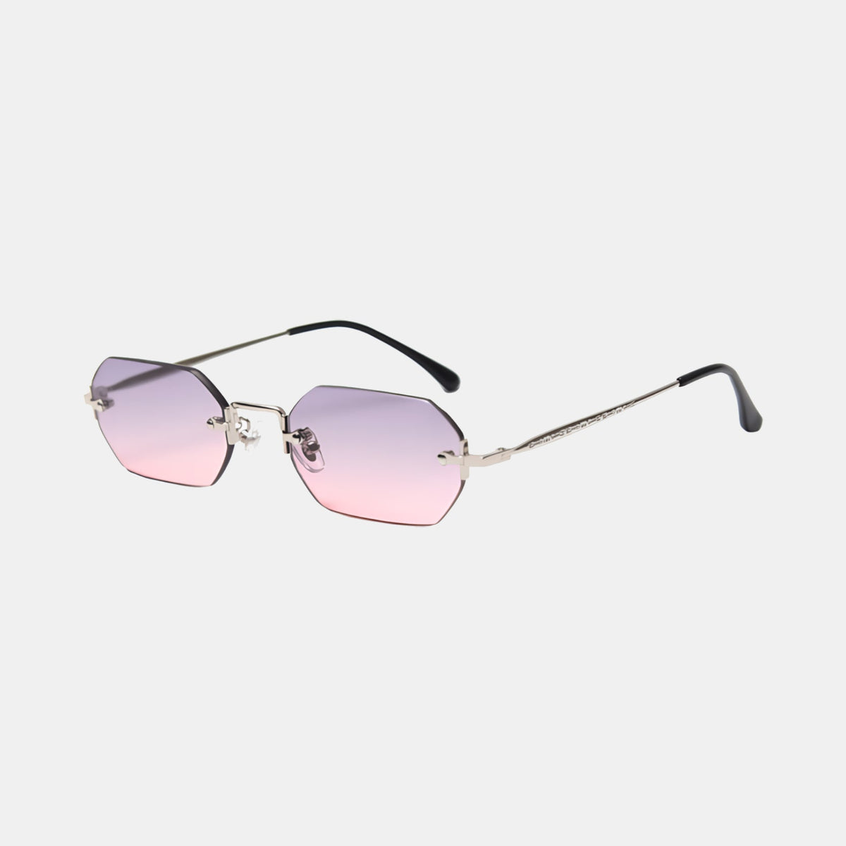 Huncho| Geometric Rimless Sunglasses