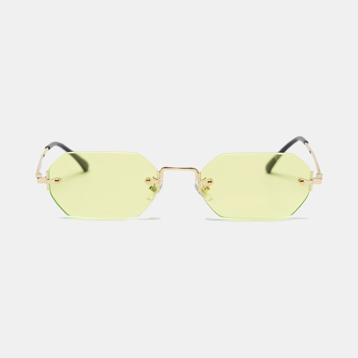 Huncho| Geometric Rimless Sunglasses