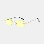 Huncho| Geometric Rimless Sunglasses