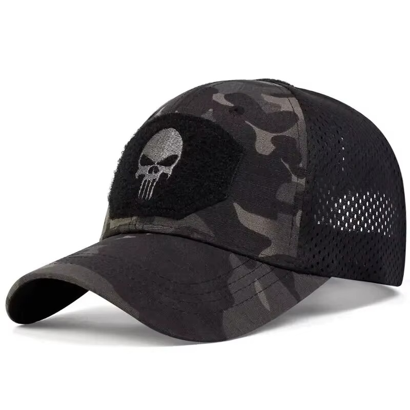 Camouflage Plaid Military Training Cap