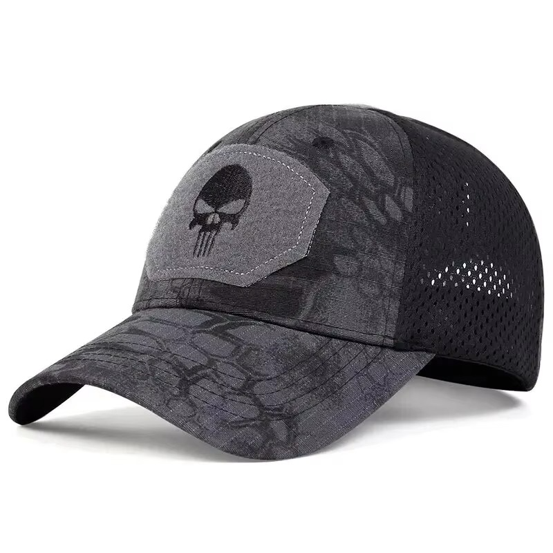 Camouflage Plaid Military Training Cap