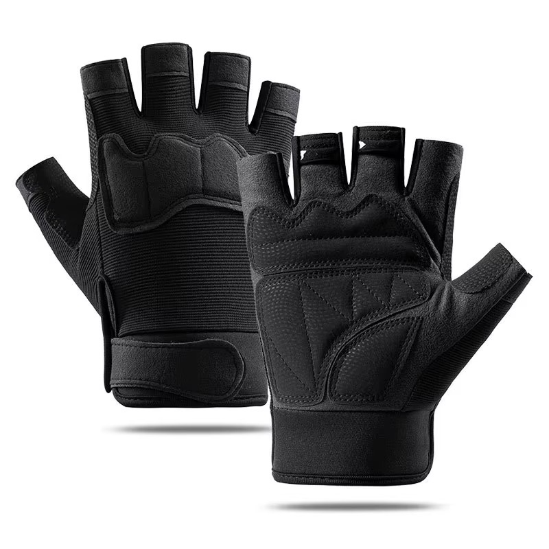 Mens Half Finger Work Gloves
